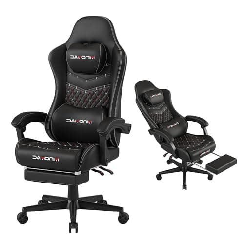 MINOMAC Gaming Chair,Big and Tall Gaming Chair 400lbs Office Chair with Footrest