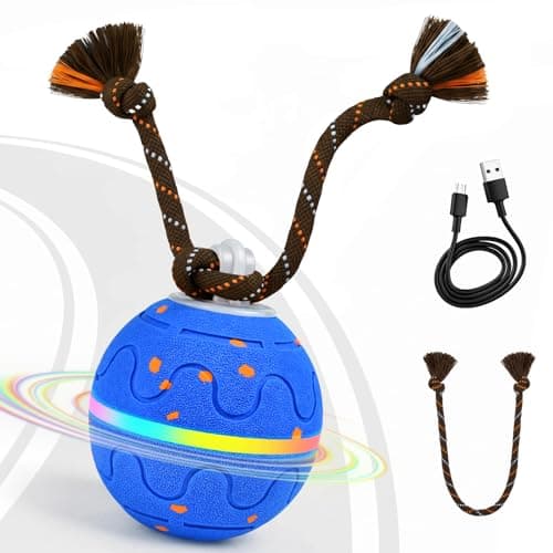 EAAGHK Interactive Dog Toy, Automatic Moving Dog Balls Smart Herding Ball for Dogs with Birdsong E