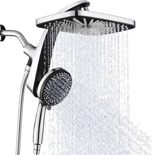 BOZYBO Rain Shower Head with Handheld: High Pressure Shower Heads with Handheld Spray Combo