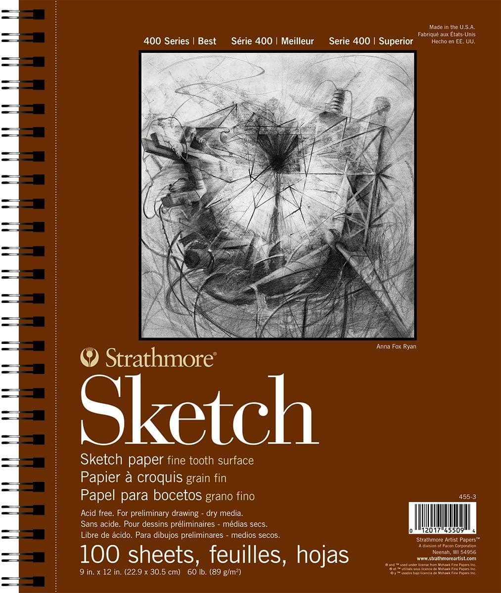 Strathmore 400 Series Sketch Pad, 9"x12", 100 Sheets - image 1