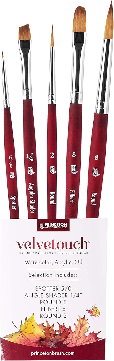 Princeton Velvetouch Series 3950 Professional 5-Piece Brush Set - image 1