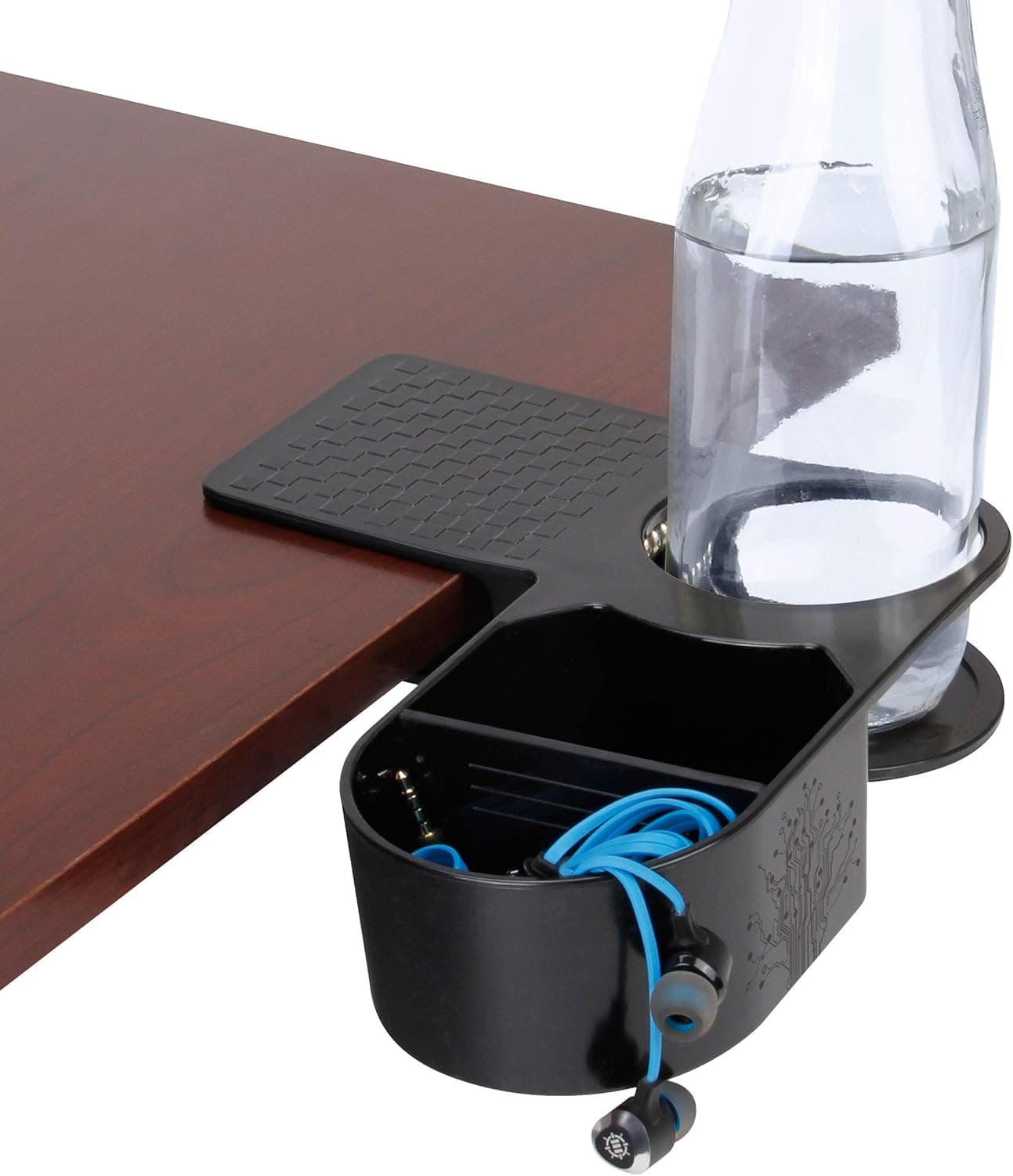 ENHANCE Clip-On Desk Cup Holder & Snack Tray