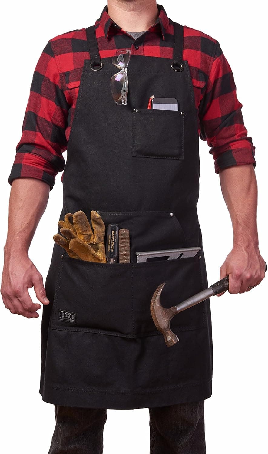 Hudson Durable Goods Heavy Duty Waxed Canvas Crossback Apron - image 1