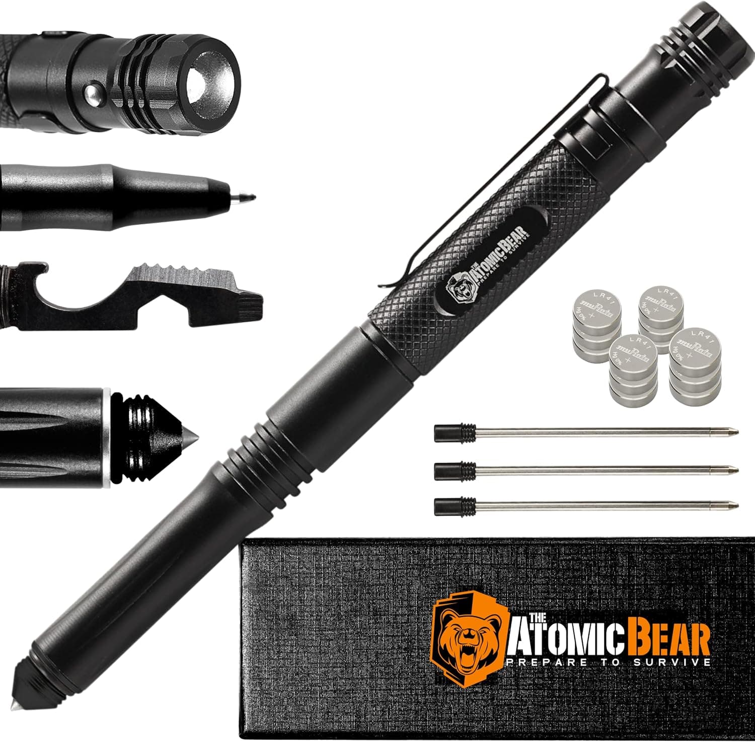 The Atomic Bear MTP-6 Tactical Pen with Flashlight - image 1